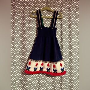 Hanna Andersson | "Gnome Sweet Gnome" sweater dress, 2t
